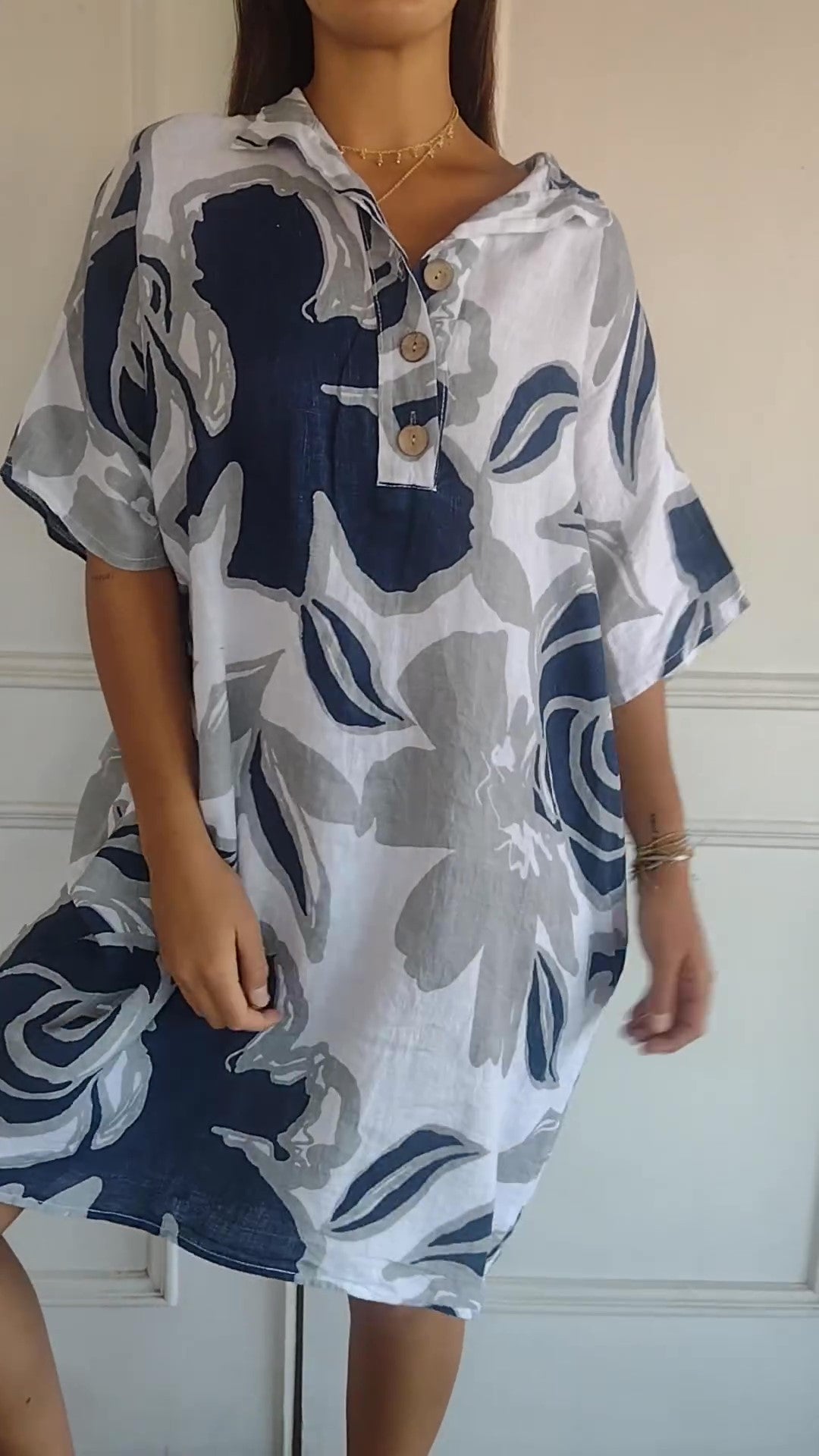 ARAI | Robe Décontractée en Coton pour Femmes