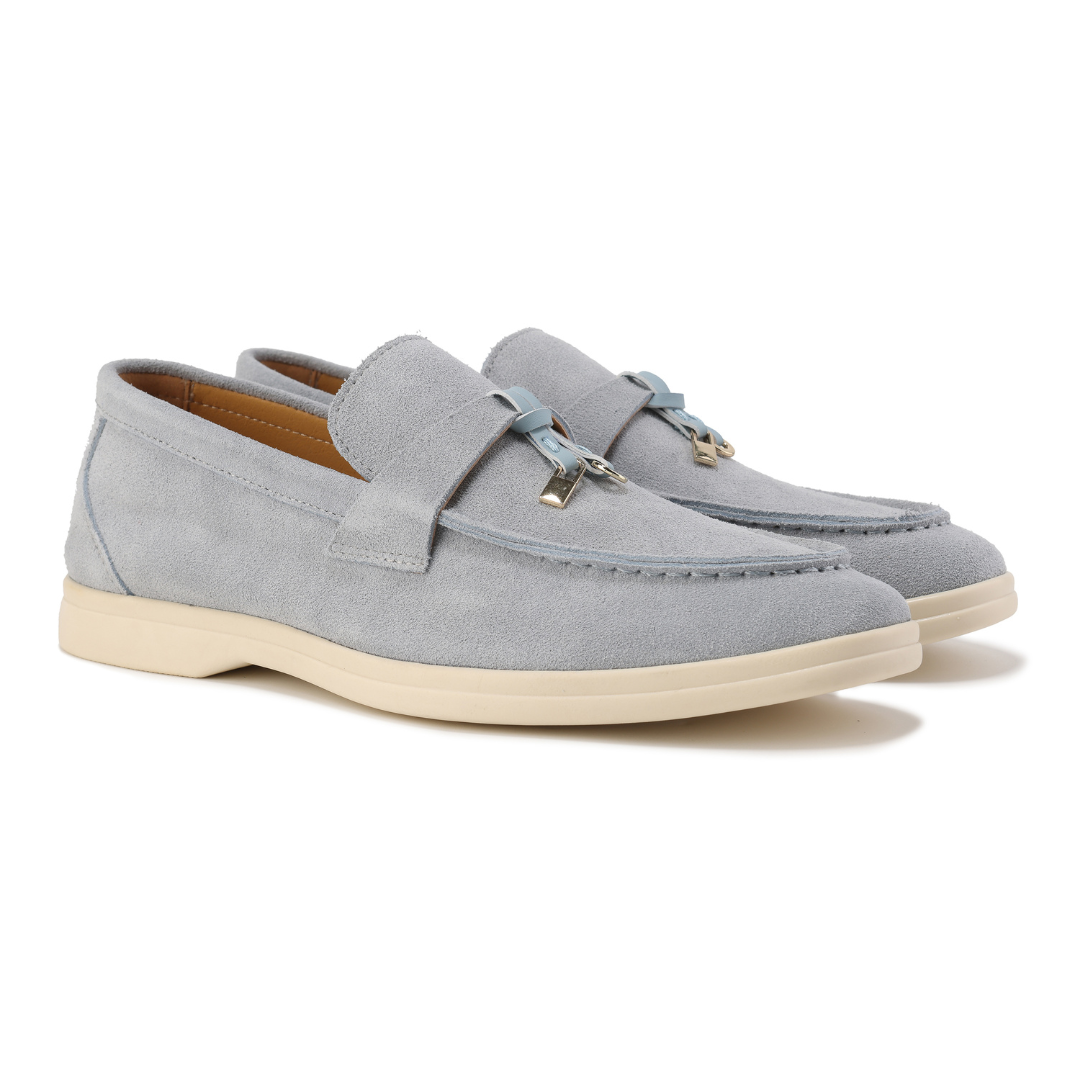 Étoile Argentée™ | Mocassins en daim Old Money