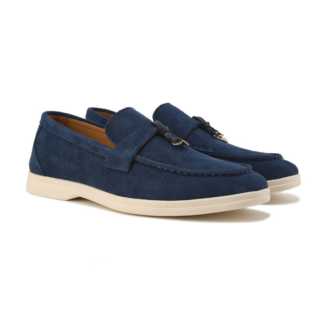 Étoile Argentée™ | Mocassins en daim Old Money