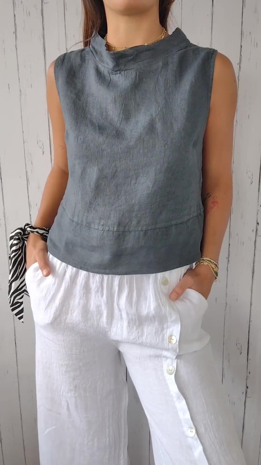 ARAI | Top Décontractée en Coton pour Femmes