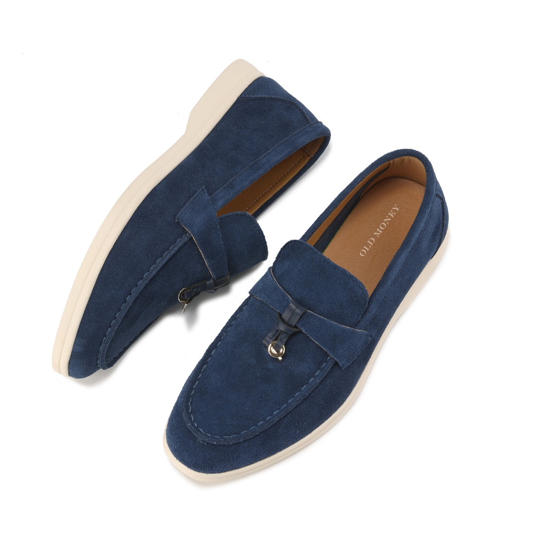Étoile Argentée™ | Mocassins en daim Old Money