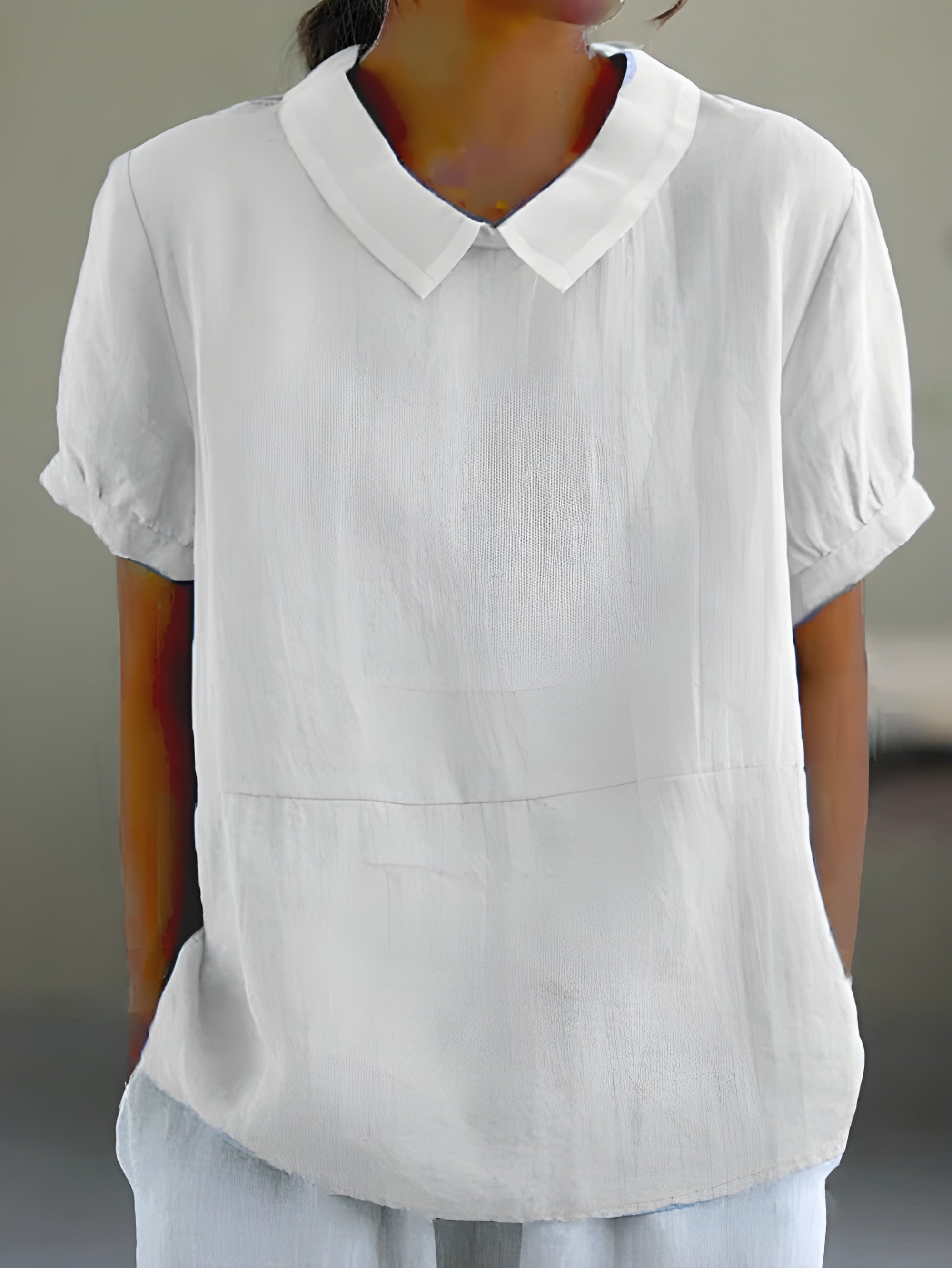 Camille | Blouse fluide à col chic