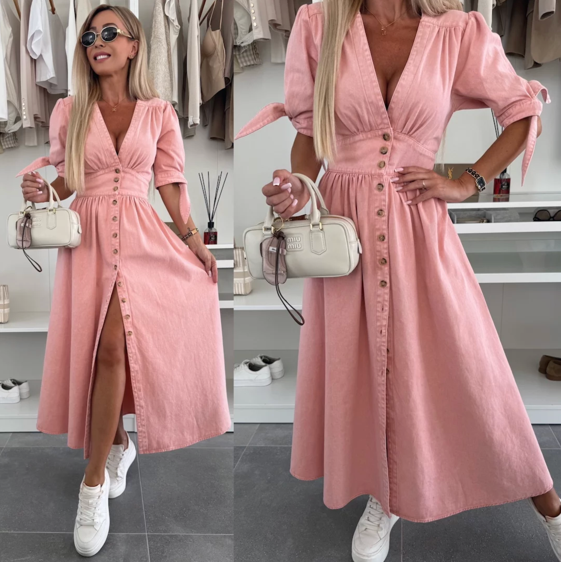 Étoile Argentée™ | Robe en denim éclatante