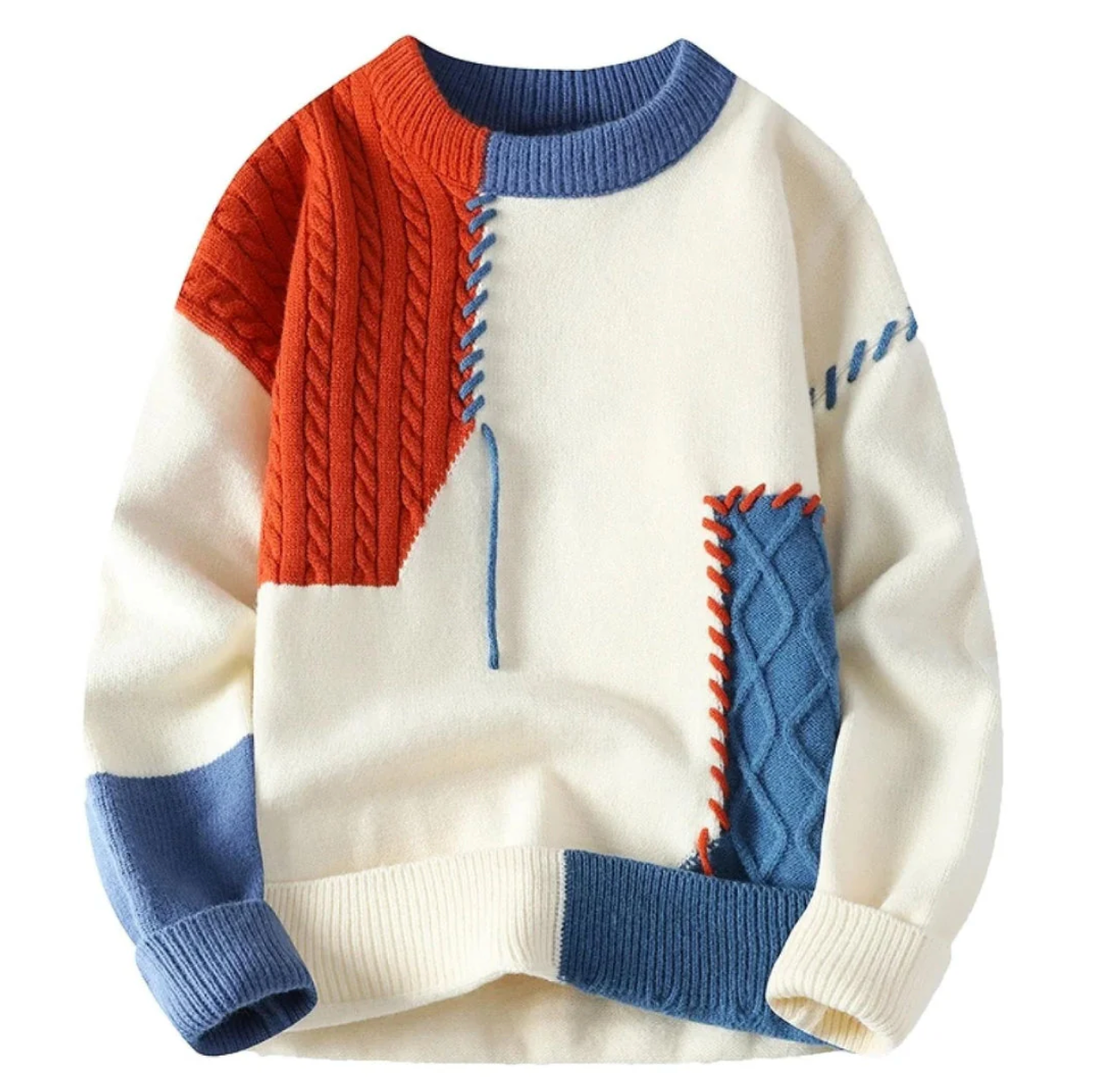 Étoile Argentée™ | Pull Patchwork