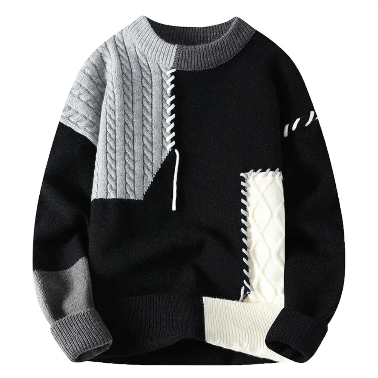 Étoile Argentée™ | Pull Patchwork