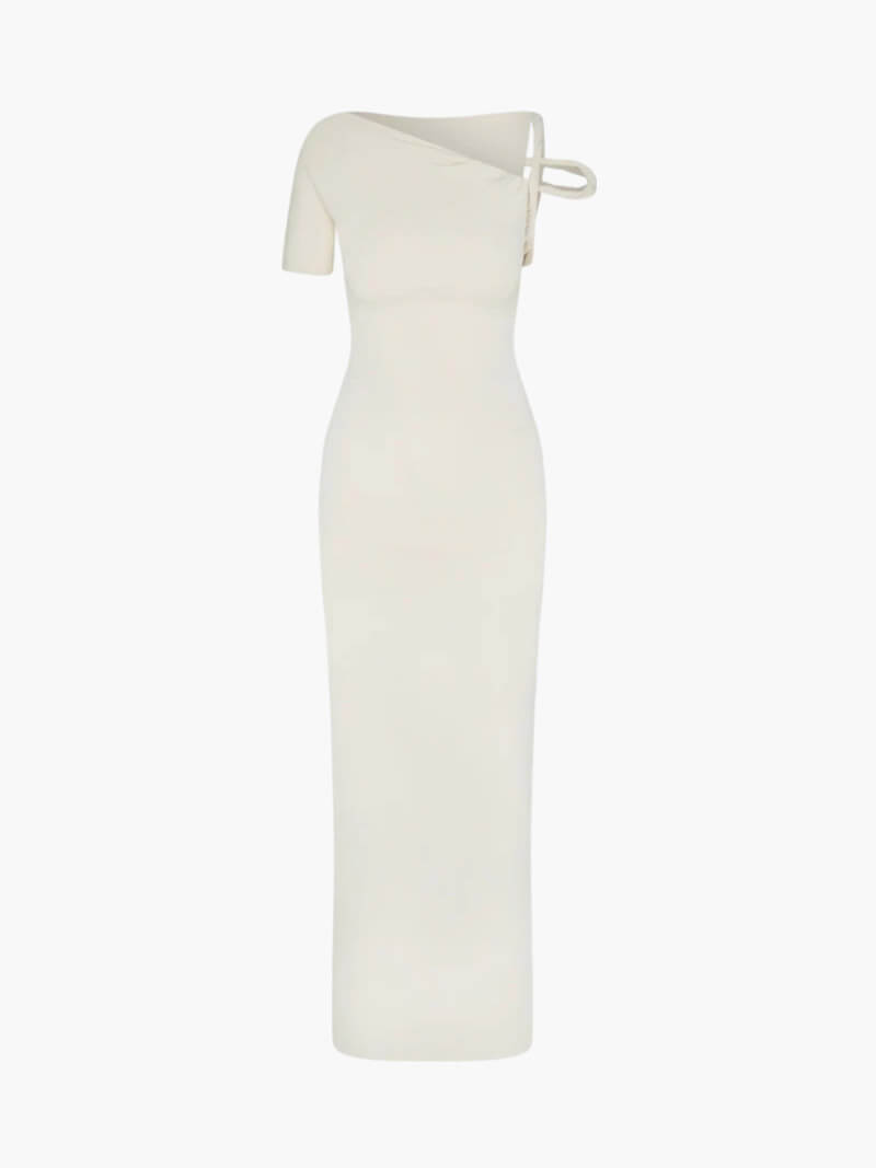Étoile Argentée™ | Robe Maxi Torsadée