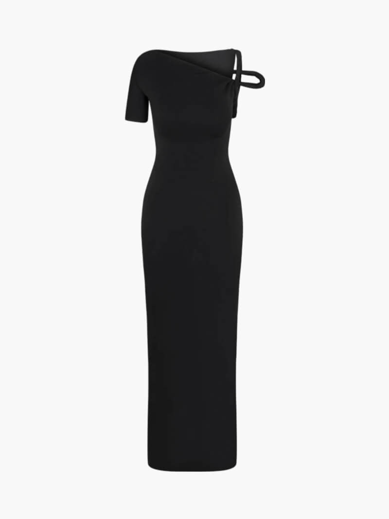 Étoile Argentée™ | Robe Maxi Torsadée