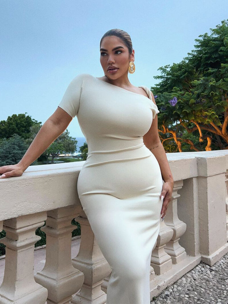 Étoile Argentée™ | Robe Maxi Torsadée