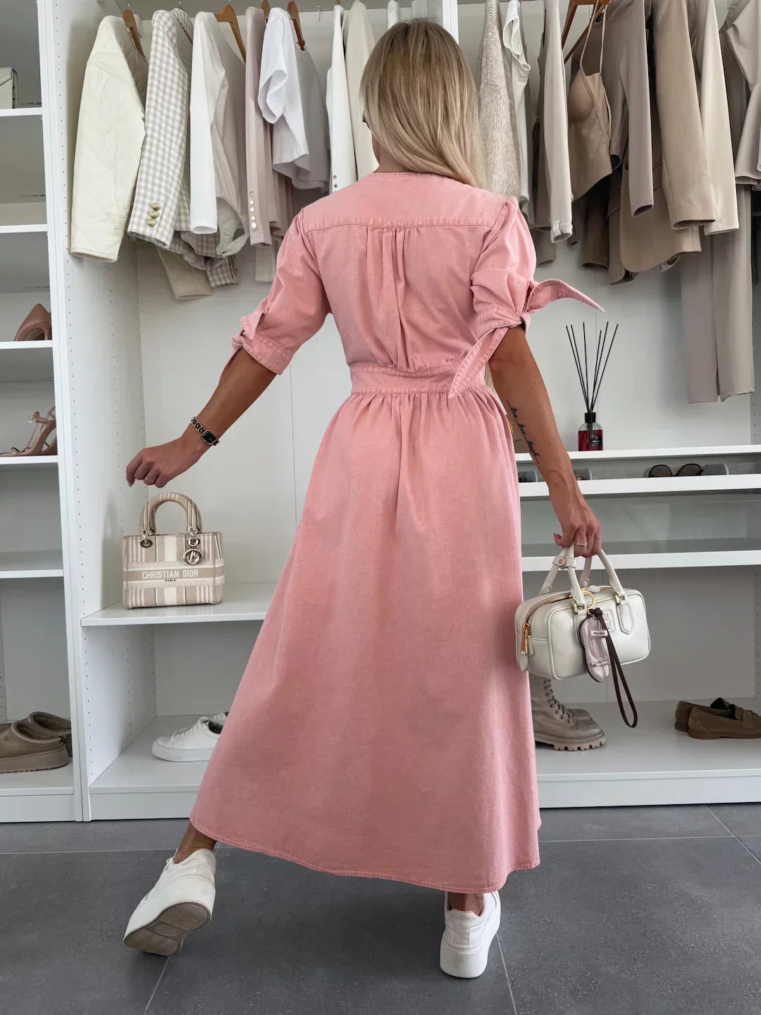 Étoile Argentée™ | Robe en denim éclatante