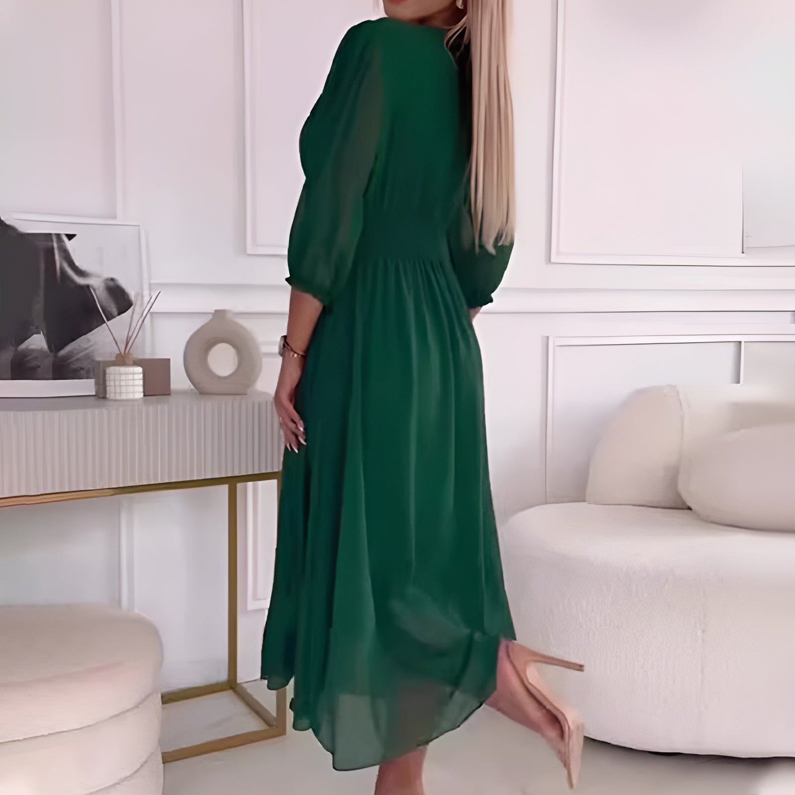 Camille. | Robe en mousseline de soie légère et soyeuse