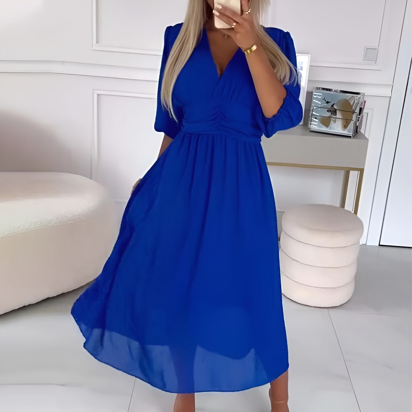 Camille. | Robe en mousseline de soie légère et soyeuse