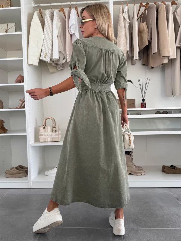 Étoile Argentée™ | Robe en denim éclatante